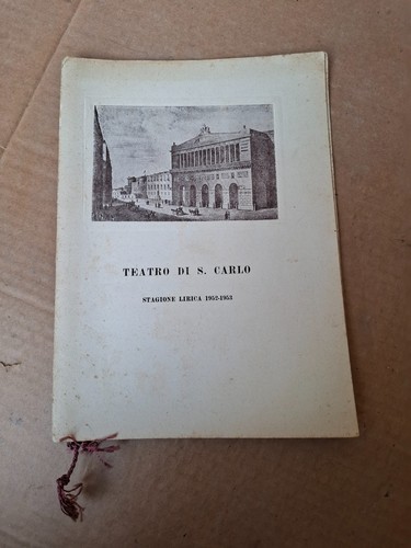 Libretto teatro san carlo - teatro,