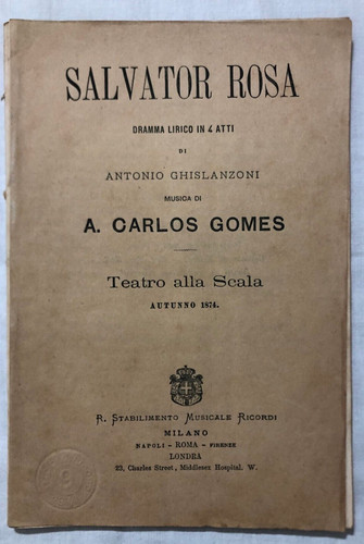 Raro antico libretto musicale - libretto,