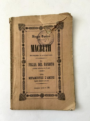 Macbeth giuseppe verdi - verdi, 1851