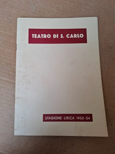 Libretto teatro san carlo - carlo,