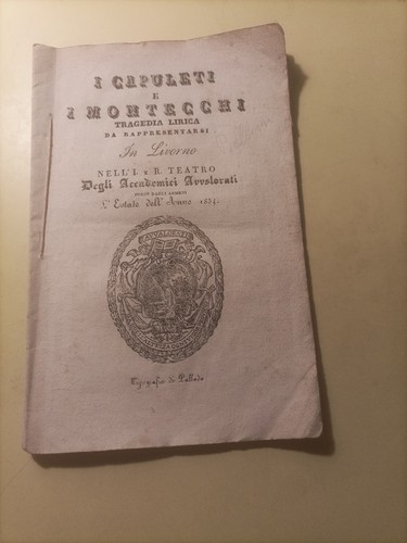 Capuleti montecchi livorno - capuleti, e