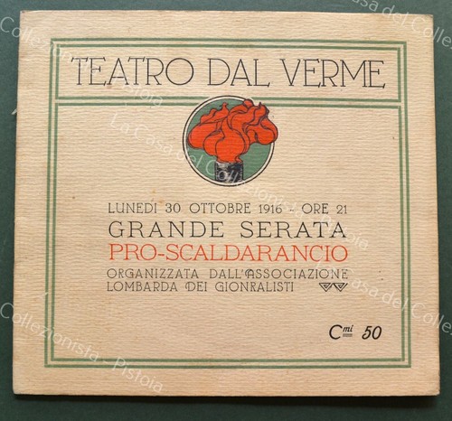 Teatro dal verme milano 1916 - teatro, verme.