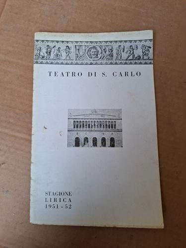 Libretto teatro san carlo - di,