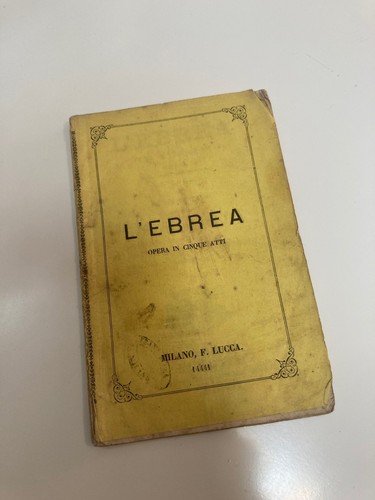 Halevy libretto opera ebrea - halevy,