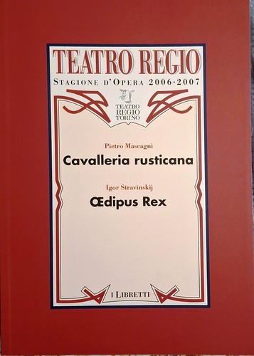 Libretto opera cavalleria - d'opera,