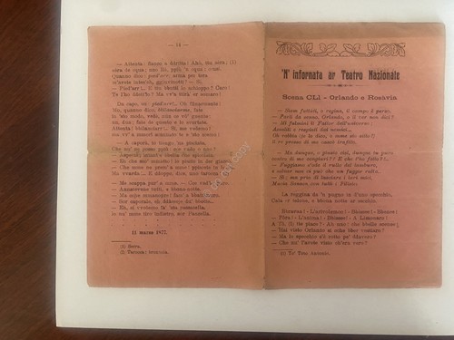 Libretto opera zanazzo - libretto, n