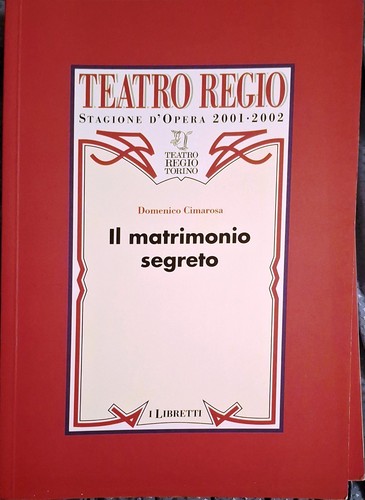 Libretto opera matrimonio - d'opera, il