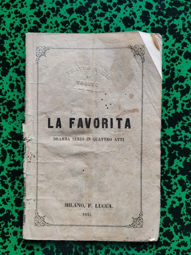 1868 antico libretto - antico,